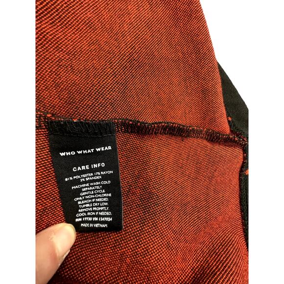 WHO WHAT WHERE DRESS Black W/Red Polka Dots Pockets 3/4 Sleeve Midi,Work Wear‎ - Picture 8 of 8